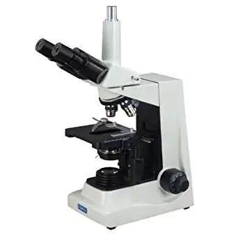 OMAX 40X-2000X LED Trinocular Compound Microscope with Reversed Nosepiece and 30 Degree Siedentopf Viewing Head