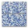 Blue and white glass mosaic tile andom mosaic patterned tiles free mosaic tile pattern for wall floor decoration