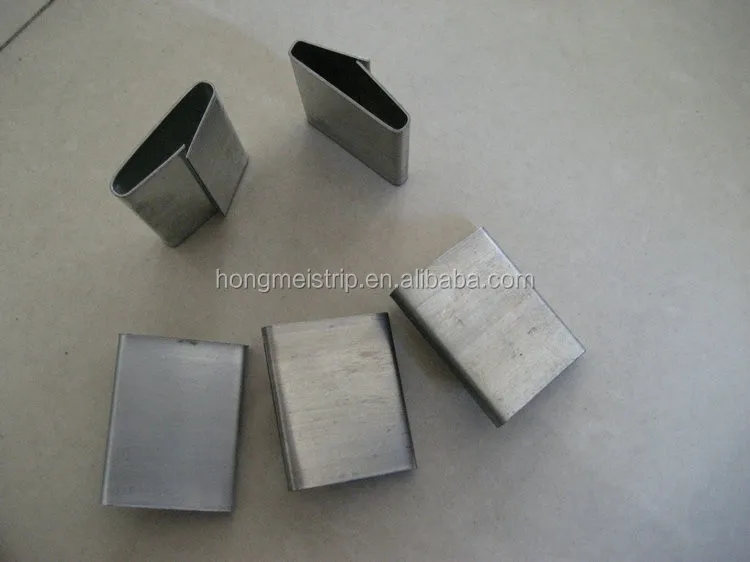 Overlap Open Closed Metal strapping seals galvanizing buckle steel strapping seal