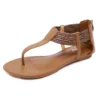 Wholesale 2019 New Fancy Low Heel Wedge V-Shape Sandals with PU Material For Women Factory Price Directly