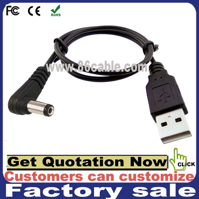 Usb To Type M Barrel 5v Dc Power Cable Power Ecable Usb (power Only