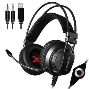 XIBERIA V10 PC Gaming Headset Surround Sound Over-Ear Headphones with Mic and Volume Control