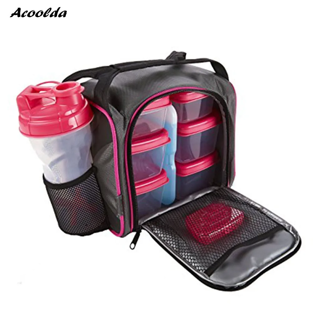 Bodybuilding 6 Pack Lunch Soft Cooler Meal Prep Fitness Food Bag Buy