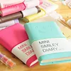 2018 latest stationery items Smile face colorful diary notebook wholesale office school leather notepad