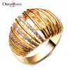 Latest 2016 Fashion Trend 18K Gold CZ Jewelry New Designer Style Zircon Women Rings