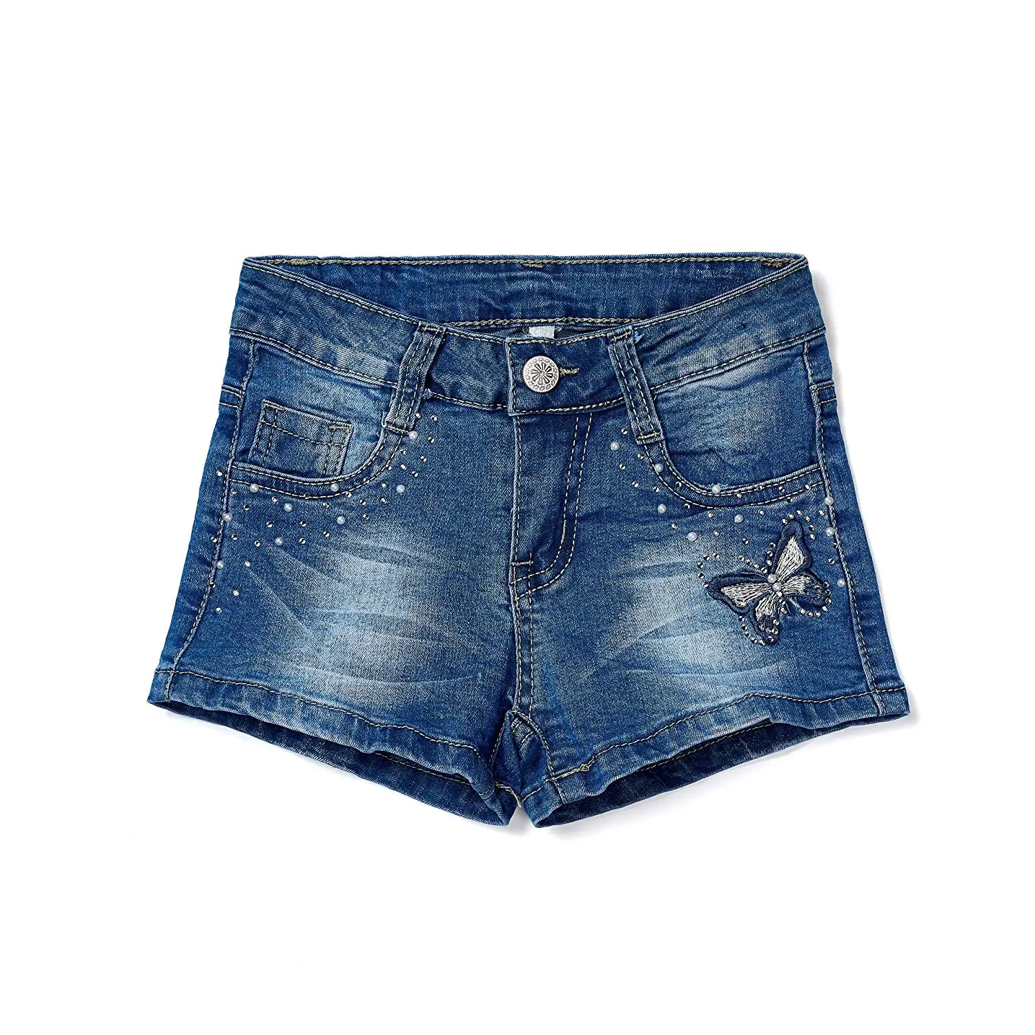 Buy Isped Girls Jean Shorts For Teen Girls Pure Solid Color Ripped
