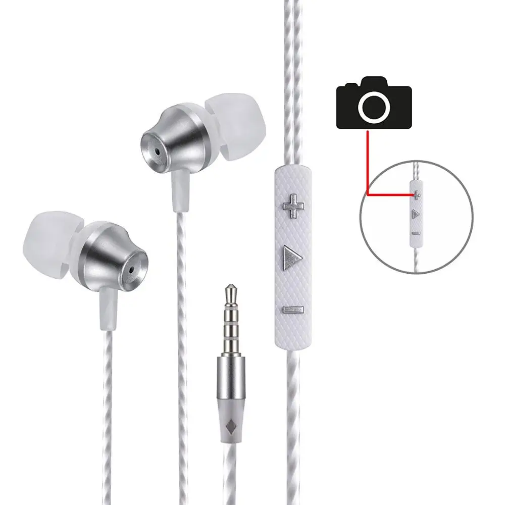 

Uideal earphone factory supply high quality wired high bass stereo metal headsets with mic, Black gold sliver pink