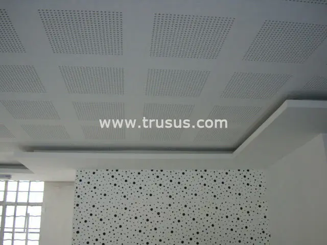High Quality Colored Suspended Acoustic 4x8 Fire Proof Perforated Gypsum Ceiling Tiles Buy Perforated Gypsum Ceiling Tiles Acoustic Perforated