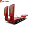 80t Hydraulic Lowbed/Low Deck/ Low Loader Cargo Semi Truck Trailer