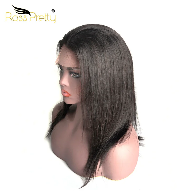 

Ross Pretty Staight 360 Lace Front Swiss Lace Frontal Wigs OF Human Hair