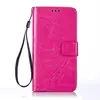PU Leather flip stamp mark flower insertcard phone cover case for Wiko lenny 3