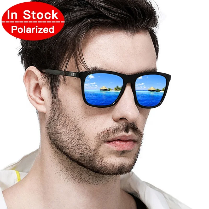 

2019 In Stock Classic Vogue OEM Custom Logo Wholesale Men Mirror lentes de sol Sun Glasses Eyewear Polarized Sunglasses 6387m