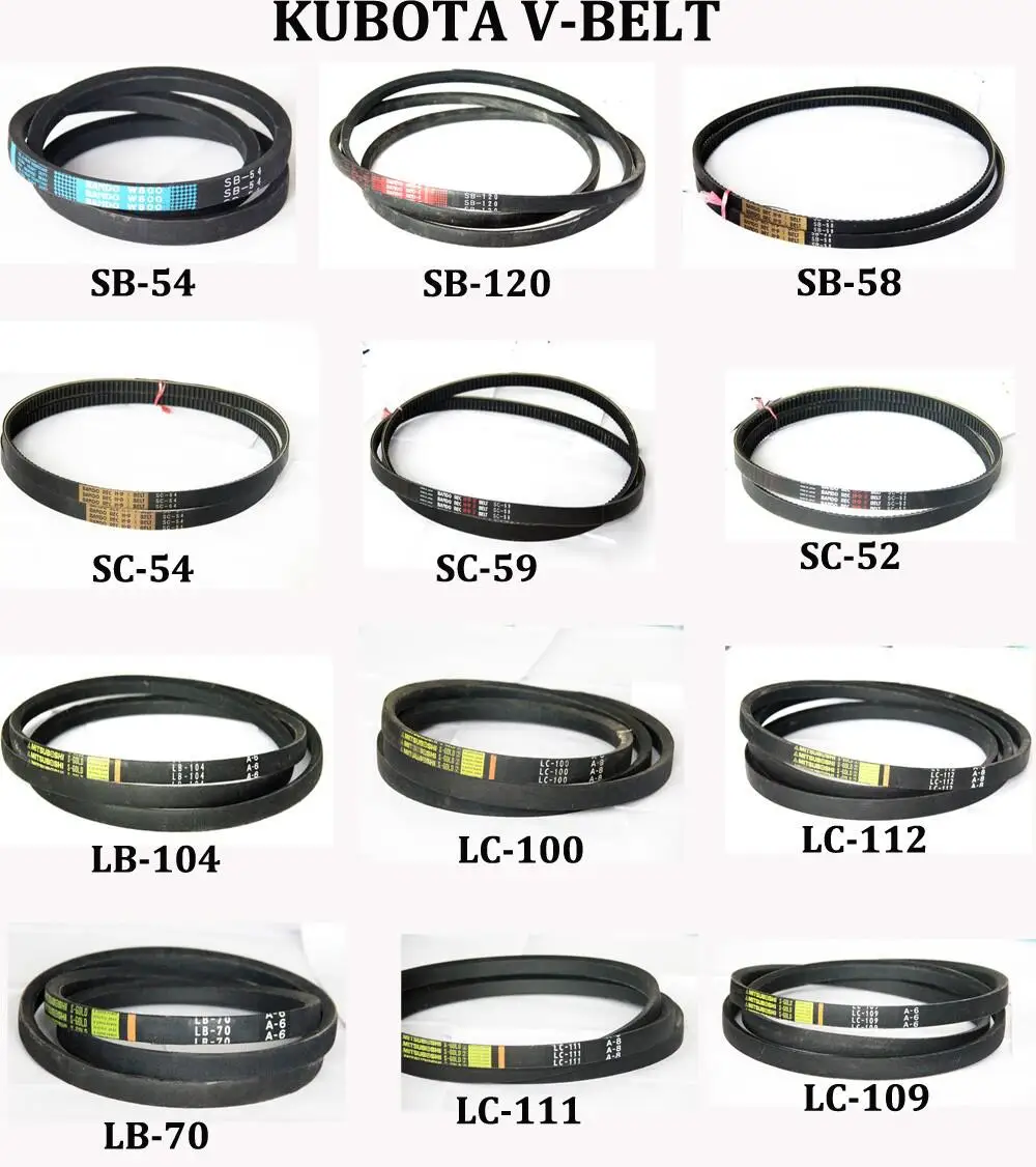 Black High Quality Original Vbelt For Kubota Harvester Buy