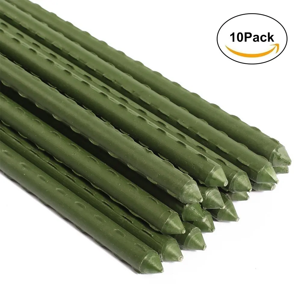 Buy Mr Garden Sturdy Steel Garden Stakes 6-Ft Plastic Coated Plant