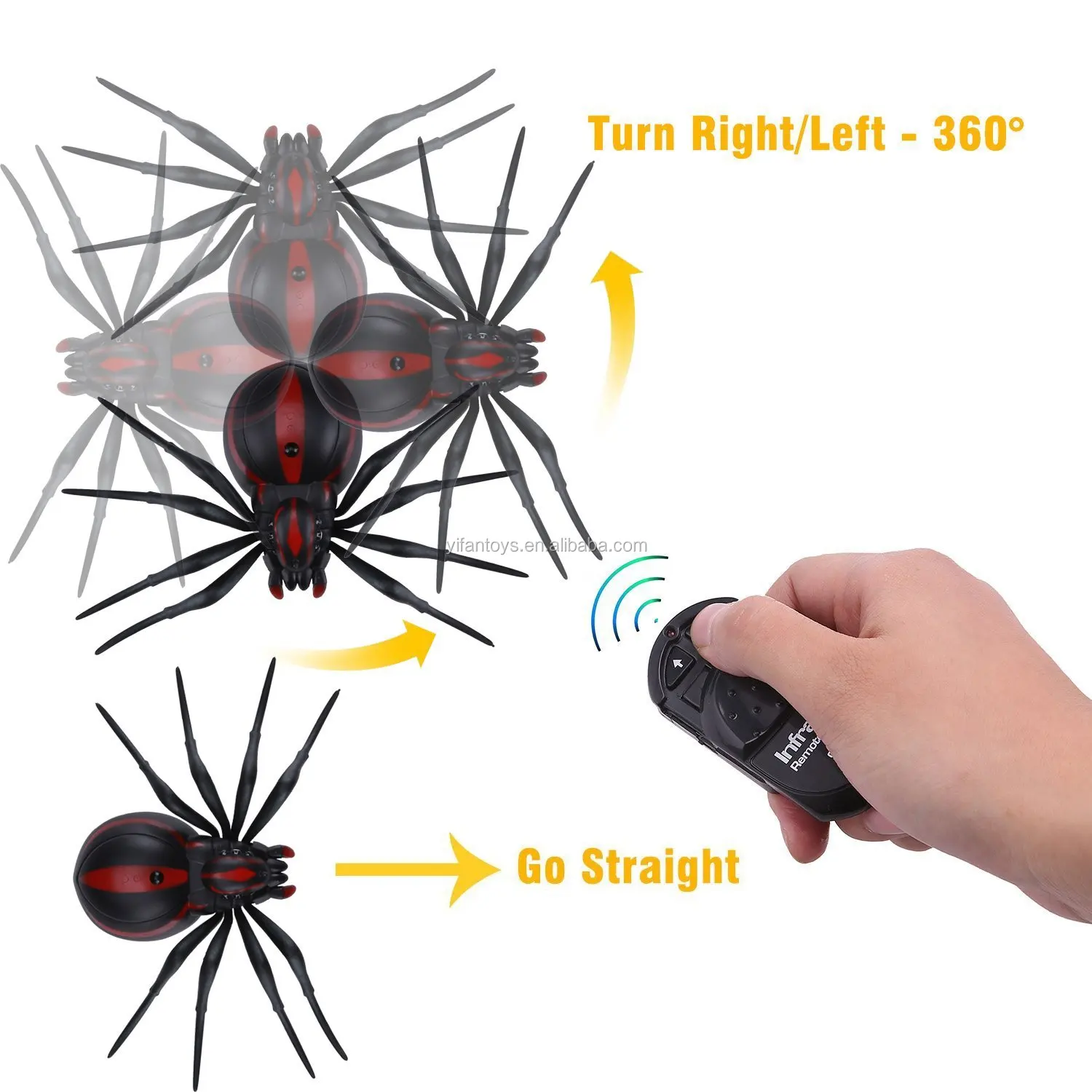 Remote Control Spider Simulation Animal Infrared Rc Spider Toy For Kids
