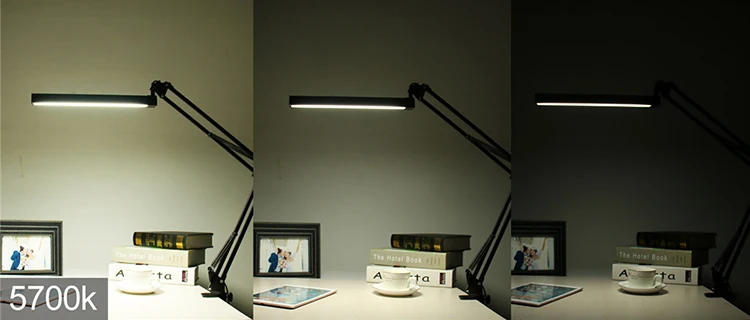 UYLED Eye-caring LED Clip Metal USB  Reading Table Lamp Dimmable Folding Desk Lamp with Clamp