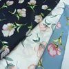 2 layers composition 100% polyester printed twill chiffon fabric stocklot price per metre
