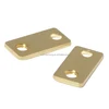 Custom metal stamping brass square two holes washers
