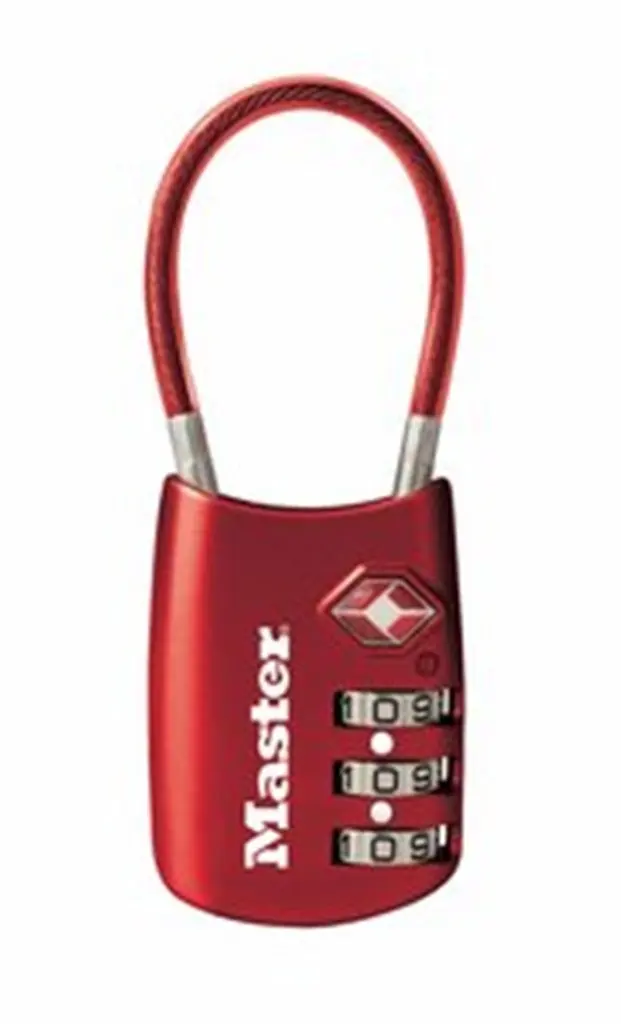 Red Bumper Master Lock 3KAMKRED Safety Lockout Master Keyed Padlock with 3//4-inch Clearance