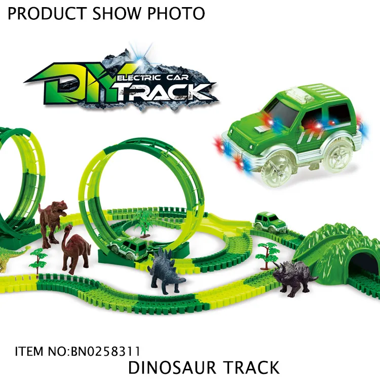 dinosaur double loop track set