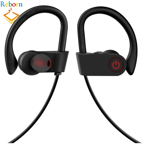 

Fashion Wireless Bluetooth Headphones Best Wireless Sports Earphones with Mic Stereo Sweatproof Earbuds for Phone and PC, White.red;black