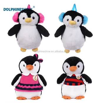 penguin plush backpack