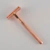 Regular Handle Rose Gold Black Color Free Sample Female Razor