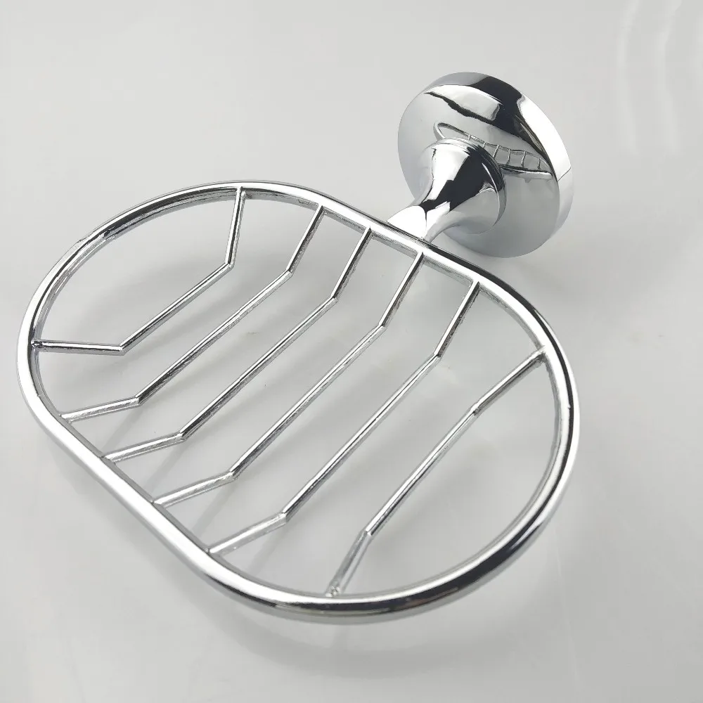 Metal Chrome Soap Basket Wall Mounted Soap Dish Corner Soap Basket For