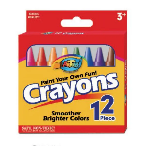 48 Color Paper Box Packing Min Size Clear Crayon Set Creative Children