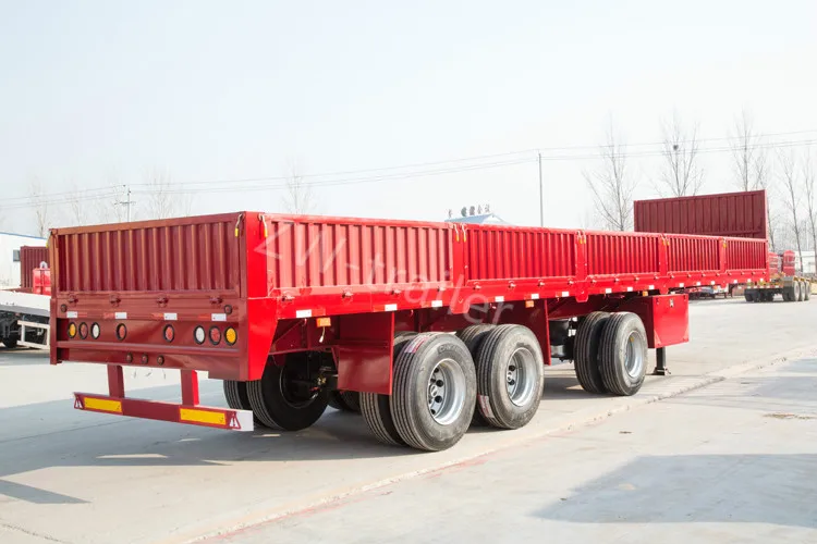 中国品牌月轴 70 吨重型侧壁货运侧壁半挂车