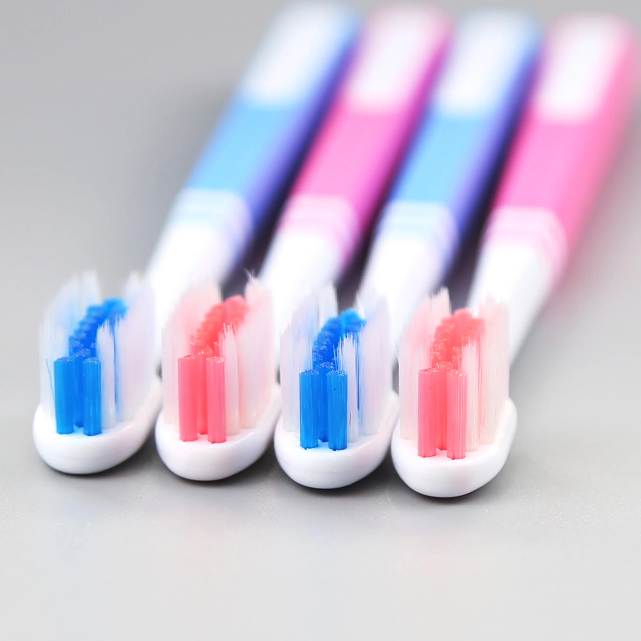 
Good Designed Orthodontic Toothbrush with Nylon medium and soft filaments 