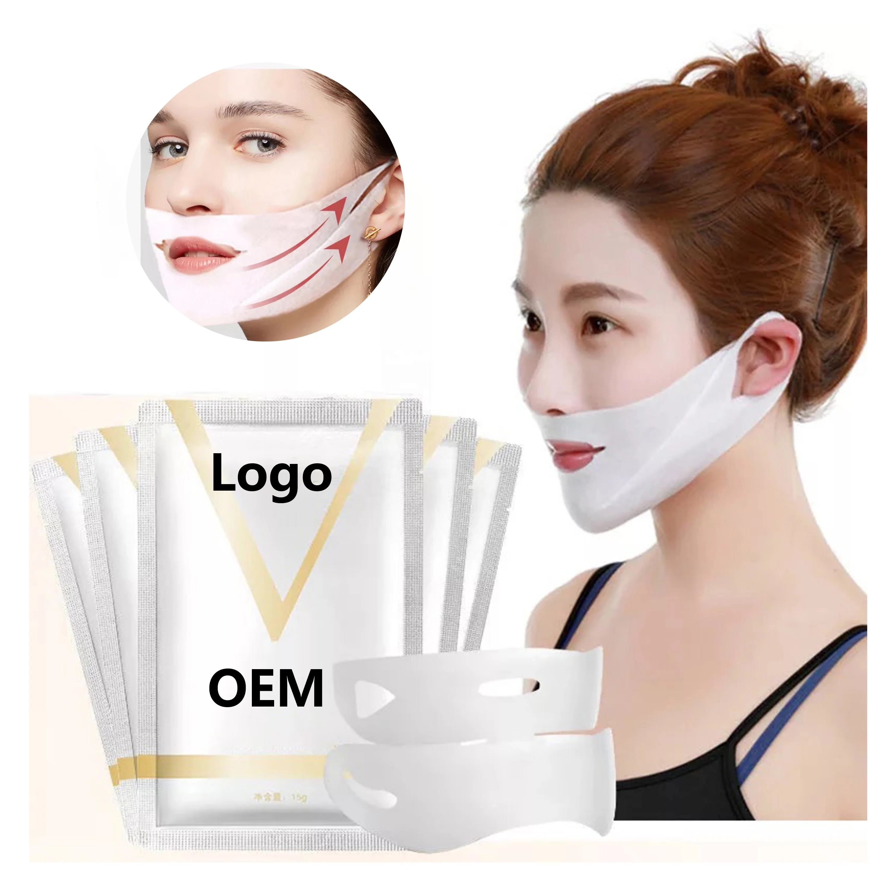 

V Line Shape Face Lift Tape Neck Mask Contour Tightening Firmming Chin Mask V Up Patch