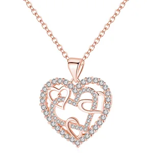 Beautiful gold pendants fancy long chain jewelry necklace