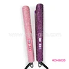 High Tech Low Price Sparkle Crystal Embellished Titanium Tourmaline Plate Rolling Hair Straightener