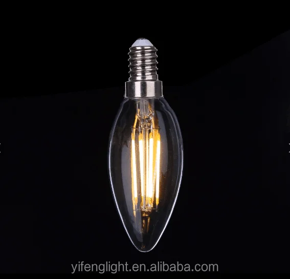 
Manufacturers selling C35 c35T LED bulb 4W energy-saving hotel cafe chandeliers decorative LED filament lamp led candle light 