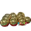 Giant gold mirror sphere inflatable mirror balls