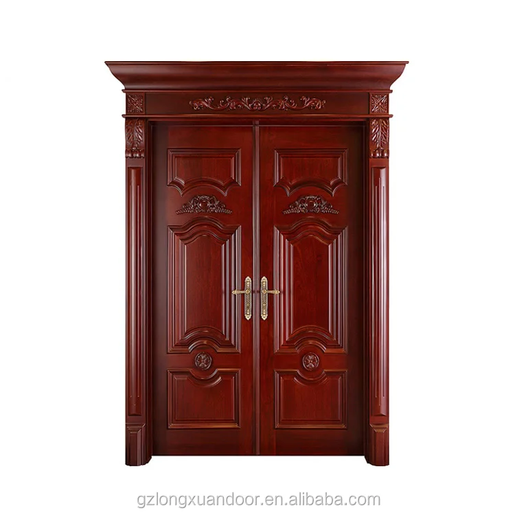 Surface Finished Double Front Door Wooden Panel Designs For Entry Wood Carvings Main Door Frames Buy Double Front Door Designs For Entry Double Door