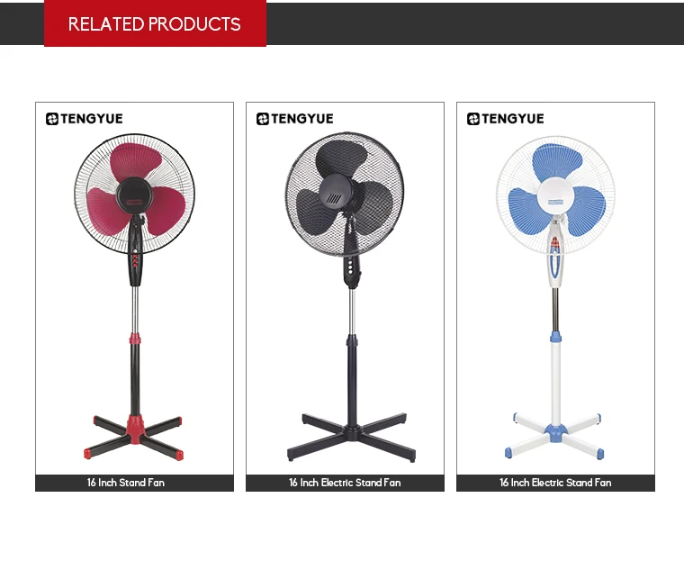 Cheap Price 16 Inch Stand Fan Height Adjustable Oscillating Stand Fan