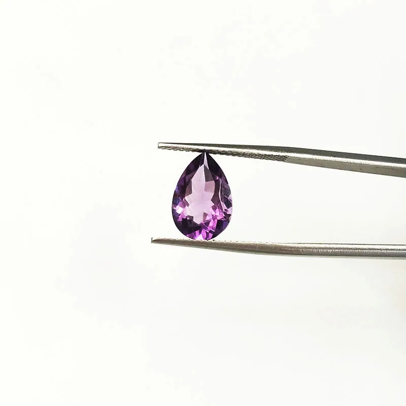 

Natural Gems Loose Gemstone AAA+ South Africa Amethyst using for DIY Jewelry Making and Blank ring for inlay Pear Cut