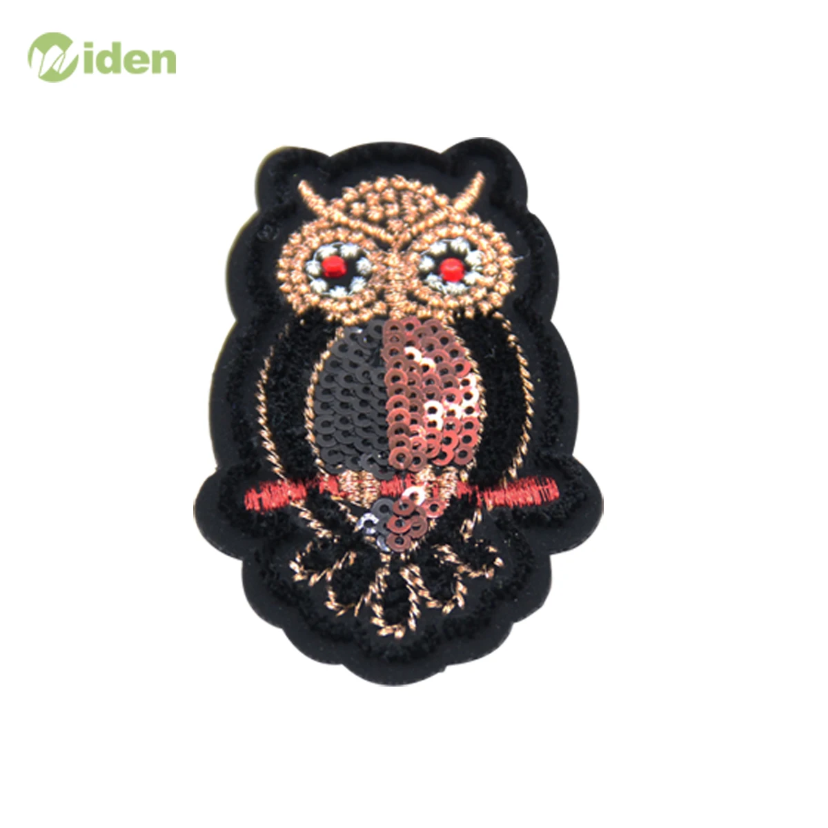 Lovely Owl Shape Patches For Bag Bright Sequins Rhinestone Applique