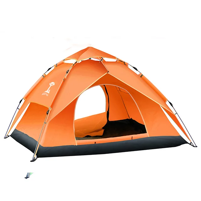 

Wholesale 3-4 persons luxury automatic double layer camping tent