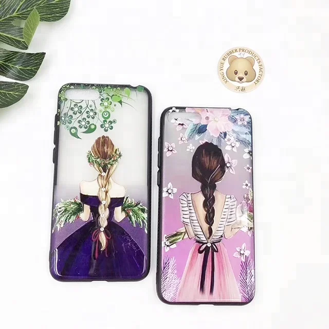 

Fashion girl printing TPU cell phone case for iphone 7/8 /x