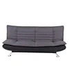 Divan Letto Click Clack in Grey Fabric 3 Seater Sofa Bed