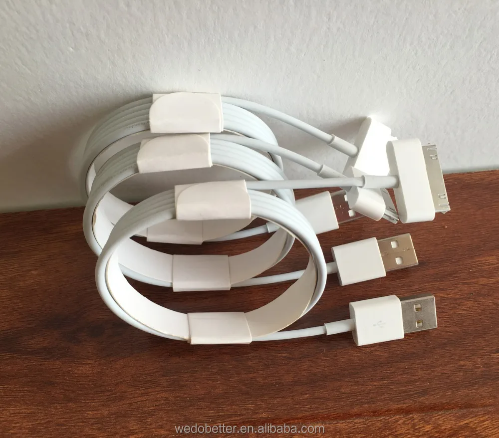 

Original quality 1m white 30pin usb charger cable for iphone 4 4s data transfer and charging