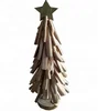 Handcrafted natural Driftwood Christmas Tree decor with wood star topper