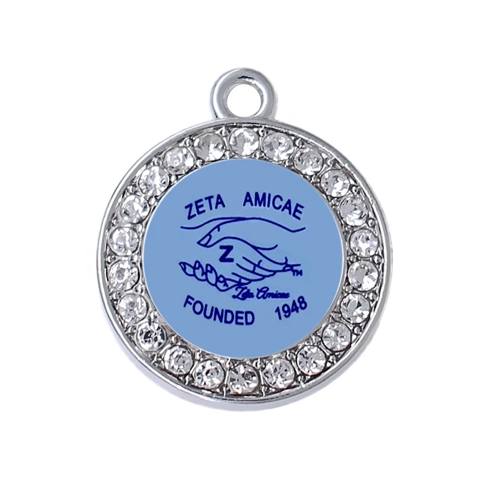 

Anniversary Founded Days 1948 Zeta Amicae Sorority Shake Hand Logo Best Sisterhood Greek Letter Sticker Charms Pendant