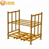 Warehouse industrial folding storage metal stacking stock truck tire post pallet rack with bars