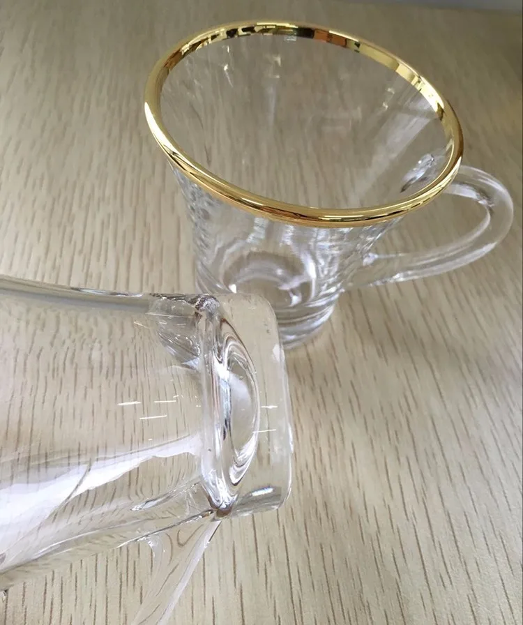 Shot Glass With Gold Rim Tea Cup Glassware Buy Gold Rim Tea Cup,Shot