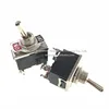 Black bakelite E-TEN1221 Shaking head rocker toggle switch 4 feet 2 files Two double knife switch 12mm