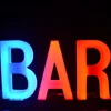 night illuminating floor lamp outdoor led decorative letter plastic shell party night lighting color changeable